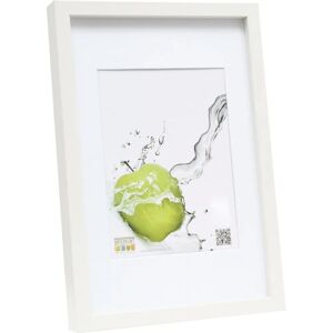 Cadre en bois blanc Deknudt 30x40 avec passe-partout - Cadre photo - Publicité Cadre en bois blanc Deknudt 30x40 avec passe-partout - Cadre photo - Publicité