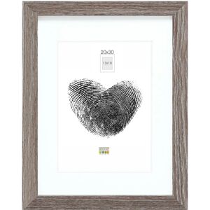 Cadre en Bois Gris Deknudt 20 x 30 cm avec Passepartout - Photo Frame - Publicité Cadre en Bois Gris Deknudt 20 x 30 cm avec Passepartout - Photo Frame - Publicité