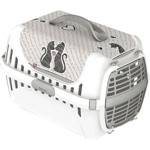 Transporteur pour Chats MODERNA Trendy - Gris - 30x50x33 cm - Plastique - Publicité Transporteur pour Chats MODERNA Trendy - Gris - 30x50x33 cm - Plastique - Publicité