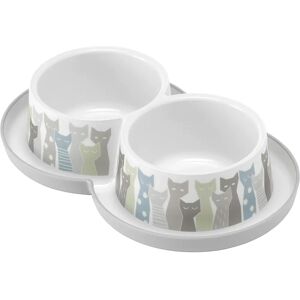 Moderna Double Cat Food Bowl - Anti-slip & Ants-proof Moderna Double Cat Food Bowl - Anti-slip & Ants-proof