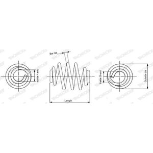 Monroe Suspension Spring - 5-Year Warranty - Fits VW Passat B5, Audi A6 C5 Monroe Suspension Spring - 5-Year Warranty - Fits VW Passat B5, Audi A6 C5