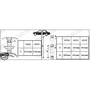 Monroe V2131 - Shock Absorber, Pair, Teleskopic - Vehicle Type Monroe V2131 - Shock Absorber, Pair, Teleskopic - Vehicle Type