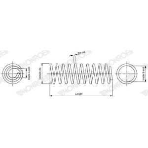 Monroe SP3671 Suspension Spring - Suspension Spring Monroe SP3671 Suspension Spring - Suspension Spring