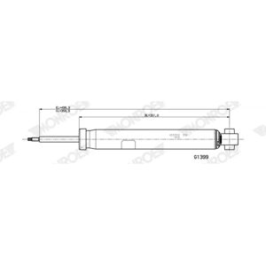 MONROE G1399 Shock Absorber - Gas Technology MONROE G1399 Shock Absorber - Gas Technology