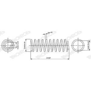MONROE SP4376 Suspension Spring - Suspension Type MONROE SP4376 Suspension Spring - Suspension Type