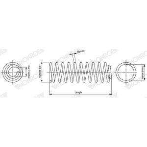 MONROE SP4403 - Suspension Spring MONROE SP4403 - Suspension Spring