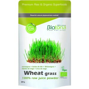 Jugo de trigo crudo orgánico de Biotona - 150 g Jugo de trigo crudo orgánico de Biotona - 150 g