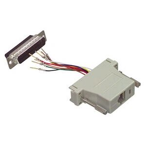 Adaptador de cable Valueline CMP-ADAPT-25M - SUBD 25 pines, RJ45, Gris Adaptador de cable Valueline CMP-ADAPT-25M - SUBD 25 pines, RJ45, Gris