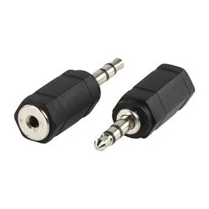 Valueline AC-025 Audiokabel-Adapter - Männlich/Weiblich, Schwarz Valueline AC-025 Audiokabel-Adapter - Männlich/Weiblich, Schwarz