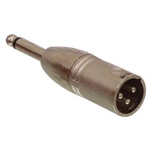 Valueline XLR 3-polige 6,35mm mannelijk-naar-mannelijk audiokabeladapter Valueline XLR 3-polige 6,35mm mannelijk-naar-mannelijk audiokabeladapter