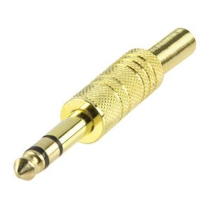 Conector de cable de audio estéreo Valueline JC-033 Dorado Conector de cable de audio estéreo Valueline JC-033 Dorado