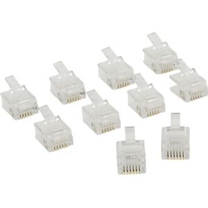 Conector RJ12 Valueline VLTP90933T Transparente - Pack 10 Conector RJ12 Valueline VLTP90933T Transparente - Pack 10
