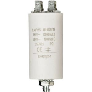 Fixapart W1-11007N Condensateur - 6,3uF, 450V, Blanc - Condensateur pour Moteurs - Publicité Fixapart W1-11007N Condensateur - 6,3uF, 450V, Blanc - Condensateur pour Moteurs - Publicité