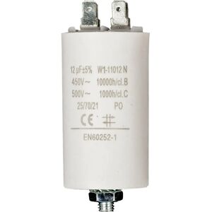 Fixapart W1-11012N Condensatore 12uF 450V - Bianco Fixapart W1-11012N Condensatore 12uF 450V - Bianco