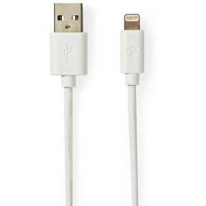 Nedis Lightning Kabel - 1m - Hvid - Lightning Kabel Nedis Lightning Kabel - 1m - Hvid - Lightning Kabel