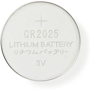 Pile au lithium CR2025 Nedis - 5 Blisters - Argent Pile au lithium CR2025 Nedis - 5 Blisters - Argent