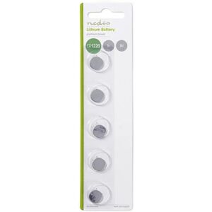 Nedis CR1220 Lithium Batterij - 5-Pack - Batterij Nedis CR1220 Lithium Batterij - 5-Pack - Batterij