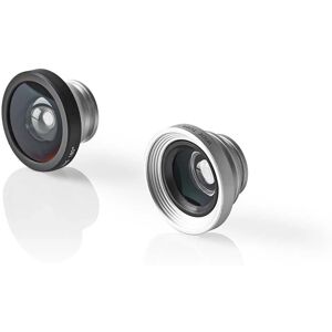 Kit d'objectifs 3-en-1 Nedis pour smartphone - Macro, Grand Angle, Fish Eye Kit d'objectifs 3-en-1 Nedis pour smartphone - Macro, Grand Angle, Fish Eye