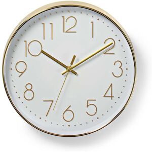 Nedis Round Gold Wall Clock - Wall Clock Nedis Round Gold Wall Clock - Wall Clock
