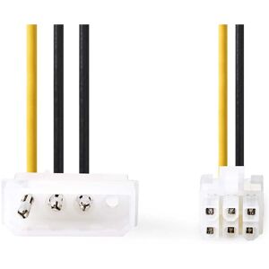 Nedis CCGP74060VA015 Cable de alimentación - 0,15m, PCI-E, Molex, Dorado Nedis CCGP74060VA015 Cable de alimentación - 0,15m, PCI-E, Molex, Dorado
