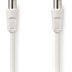 Câble coaxial Nedis - 25m Blanc - Double blindage - 75 Ohm - Connexion TV Câble coaxial Nedis - 25m Blanc - Double blindage - 75 Ohm - Connexion TV