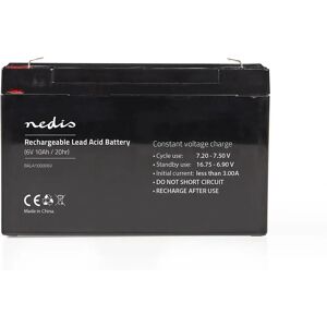 Batería de respaldo Nedis - 6V 10000mAh VRLA Plomo-Acid Batería de respaldo Nedis - 6V 10000mAh VRLA Plomo-Acid