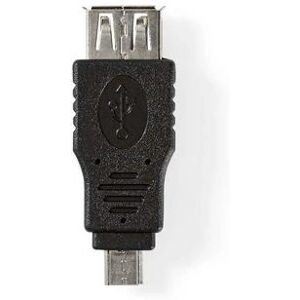 Nedis Adaptador USB Micro-B - USB 2.0 - Micro-B macho - USB-A hembra - 480 Mbps - Niquelado - PVC - Adaptador de cable Nedis Adaptador USB Micro-B - USB 2.0 - Micro-B macho - USB-A hembra - 480 Mbps - Niquelado - PVC - Adaptador de cable