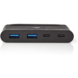Nedis Hub USB-C - USB 3.2 Gen 1 - Noir - 2x USB-A, 1x USB-C - 100W puissance Nedis Hub USB-C - USB 3.2 Gen 1 - Noir - 2x USB-A, 1x USB-C - 100W puissance