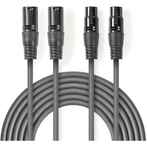 Nedis COTH15030GY30 Câble audio XLR équilibré 3m gris Nedis COTH15030GY30 Câble audio XLR équilibré 3m gris
