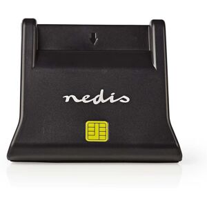 Leitor de cartões inteligentes USB 2.0 - Nedis - Preto Leitor de cartões inteligentes USB 2.0 - Nedis - Preto