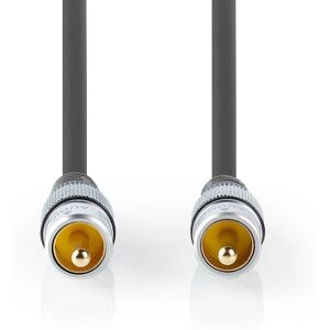 Nedis Audio Cable - 1.5m - RCA - Anthracite - Audio cable Nedis Audio Cable - 1.5m - RCA - Anthracite - Audio cable