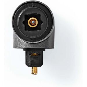 Adaptador TosLink Compacto de Nedis - Cable Óptico de Audio - Ángulo de 90° - Aluminio - Gris Adaptador TosLink Compacto de Nedis - Cable Óptico de Audio - Ángulo de 90° - Aluminio - Gris