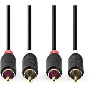 Nedis Modèle CABW24200AT05 - Câble audio RCA stéréo 0,5 m Nedis Modèle CABW24200AT05 - Câble audio RCA stéréo 0,5 m