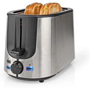 Nedis KABT300EAL - Black, Aluminium - Toaster Nedis KABT300EAL - Black, Aluminium - Toaster