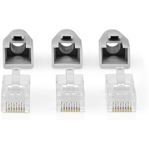 Conector RJ45 Nedis - Paso a través, Dorado - 10 piezas Conector RJ45 Nedis - Paso a través, Dorado - 10 piezas