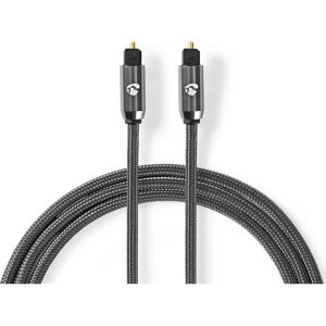 Kabel audio TOSLINK szary Gun Metal 5m Nedis Kabel audio TOSLINK szary Gun Metal 5m Nedis