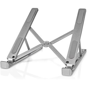 Nedis NBSTND100SI Laptop Stand Aluminium - Laptop Stand 17" - Adjustable 6 Levels Nedis NBSTND100SI Laptop Stand Aluminium - Laptop Stand 17" - Adjustable 6 Levels