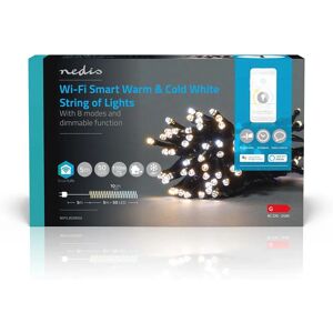 Oświetlenie dekoracyjne Wi-Fi Nedis SmartLife - 50 LED - Wewnątrz/Zewnątrz Oświetlenie dekoracyjne Wi-Fi Nedis SmartLife - 50 LED - Wewnątrz/Zewnątrz