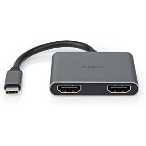 Adaptateur USB-C Nedis - 2x HDMI, 4K@30Hz - Noir - Adaptateur graphique USB Adaptateur USB-C Nedis - 2x HDMI, 4K@30Hz - Noir - Adaptateur graphique USB