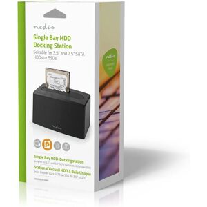 Nedis Storage Drive Docking Station - USB 3.2 Gen 1 - Black Nedis Storage Drive Docking Station - USB 3.2 Gen 1 - Black