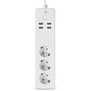 Nedis Smart Power Strip Wi-Fi - 3 Prises, USB, Commande Vocale - Publicité Nedis Smart Power Strip Wi-Fi - 3 Prises, USB, Commande Vocale - Publicité