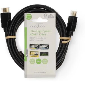 Nedis Ultra High Speed HDMI Cable - 2m Black - HDMI 8K@60Hz Nedis Ultra High Speed HDMI Cable - 2m Black - HDMI 8K@60Hz