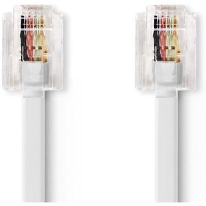 Nedis Malli TCGB90200WT100 - 10m litteä kultainen puhelinjohto Nedis Malli TCGB90200WT100 - 10m litteä kultainen puhelinjohto