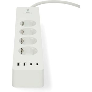 Nedis SmartLife Enchufe de Poder - Wi-Fi, 4 Tomas, USB-A, USB-C - 3680W Nedis SmartLife Enchufe de Poder - Wi-Fi, 4 Tomas, USB-A, USB-C - 3680W