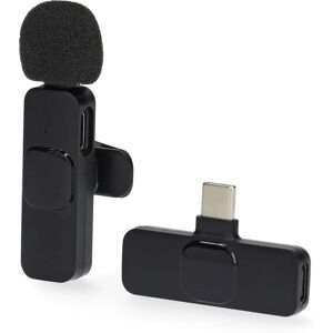 Microfon Nedis - Microfon de lavalier wireless USB-C pentru calculator, smartphone, tabletă - Negru Microfon Nedis - Microfon de lavalier wireless USB-C pentru calculator, smartphone, tabletă - Negru