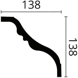 NMC NOMASTYL TI-box Cornice moulding - 52m - White NMC NOMASTYL TI-box Cornice moulding - 52m - White