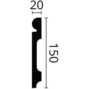 NMC Wallstyl Skirting - 12m White Pre-primed - Interior Use NMC Wallstyl Skirting - 12m White Pre-primed - Interior Use