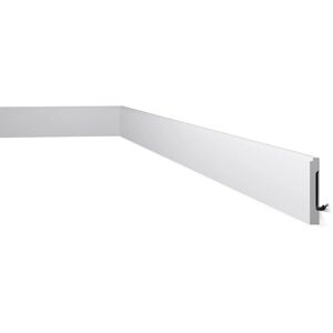 NMC Wallskirting White - Modern, Lightweight, 200cm Skirting - Interior Use NMC Wallskirting White - Modern, Lightweight, 200cm Skirting - Interior Use