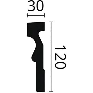 NMC DOMOSTYL Door Frame - 9 Moldings - Grey - Modern - 18m NMC DOMOSTYL Door Frame - 9 Moldings - Grey - Modern - 18m