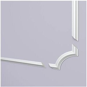 NMC Corner elements set - 20x2x20 cm, white, lightweight, sturdy NMC Corner elements set - 20x2x20 cm, white, lightweight, sturdy